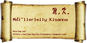 Müllerleily Kisanna névjegykártya
